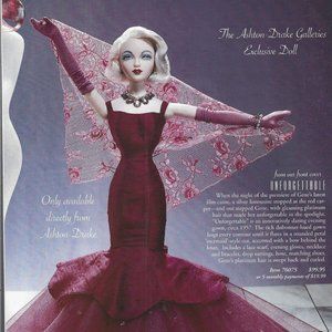 Never displayed, boxed "Unforgettable- Gene Doll".